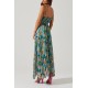 Loralee Floral Pleat Dress Loralee Floral Pleat Dress