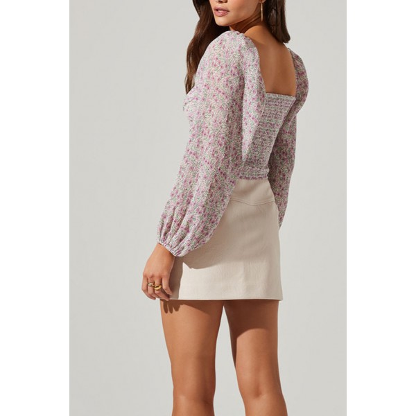 Plisse Print Blouse Plisse Print Blouse