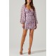 Ruched Skirt Print Dress Ruched Skirt Print Dress