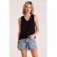 V Neck Gauze Tank V Neck Gauze Tank