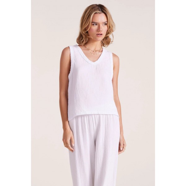 V Neck Gauze Tank V Neck Gauze Tank
