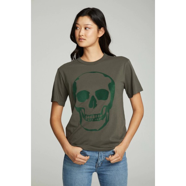 Flocked Skull Tee Flocked Skull Tee