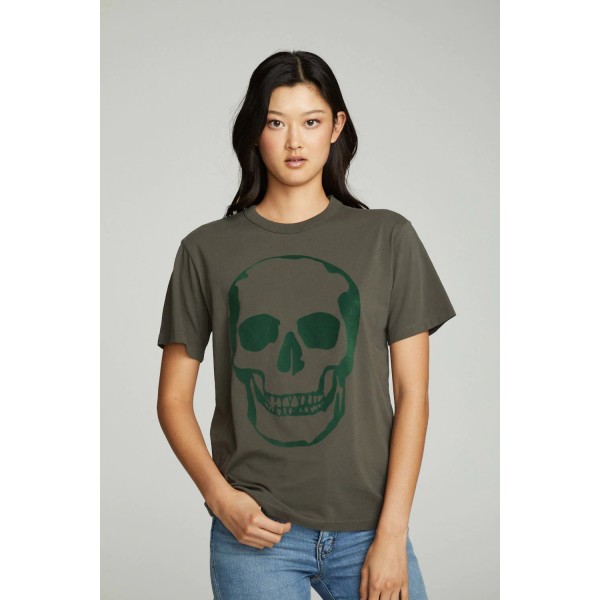 Flocked Skull Tee Flocked Skull Tee