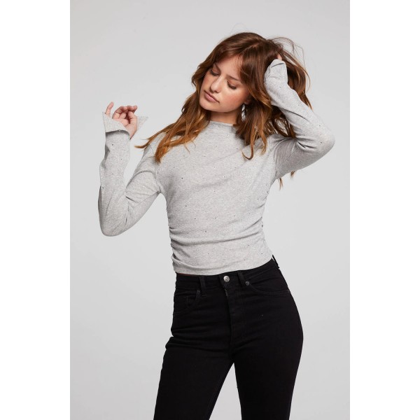 Crystal Shirred Top Crystal Shirred Top