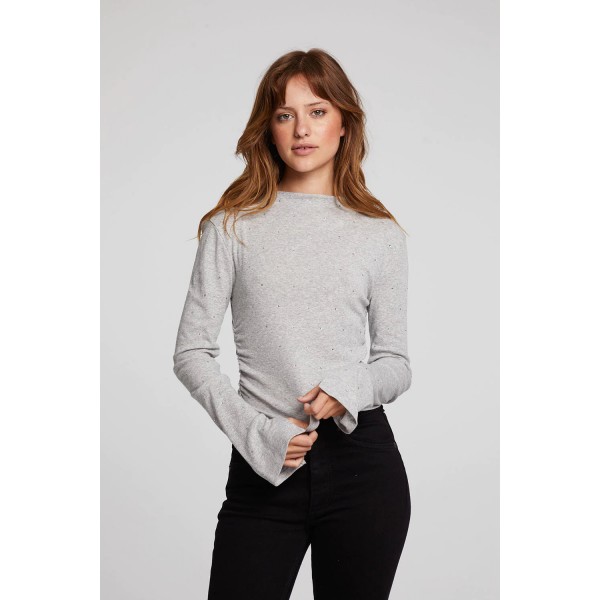 Crystal Shirred Top Crystal Shirred Top