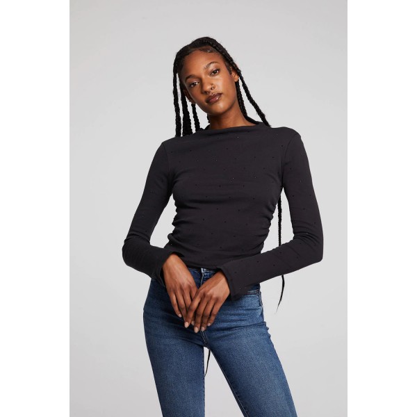 Crystal Shirred Top Crystal Shirred Top