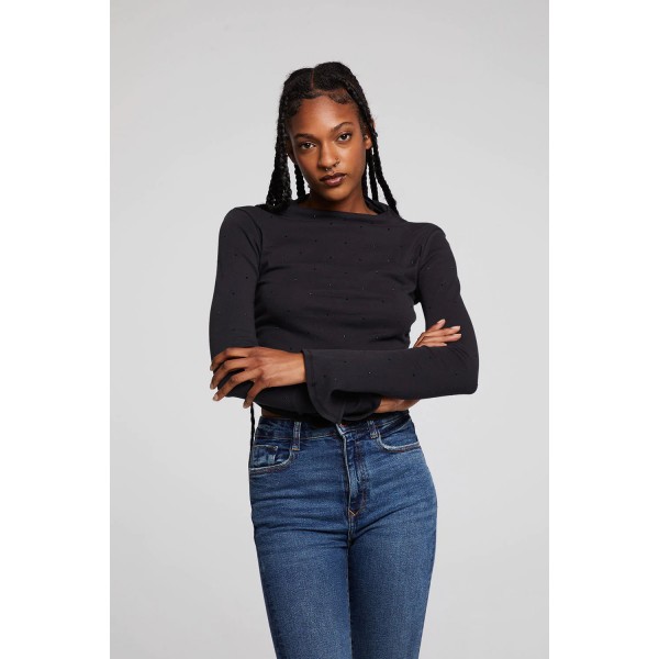 Crystal Shirred Top Crystal Shirred Top