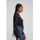 Crystal Shirred Top Crystal Shirred Top