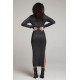 Taxi Licorice Midi Dress Taxi Licorice Midi Dress