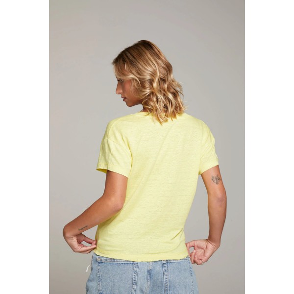 Linen V-Neck Tee Linen V-Neck Tee