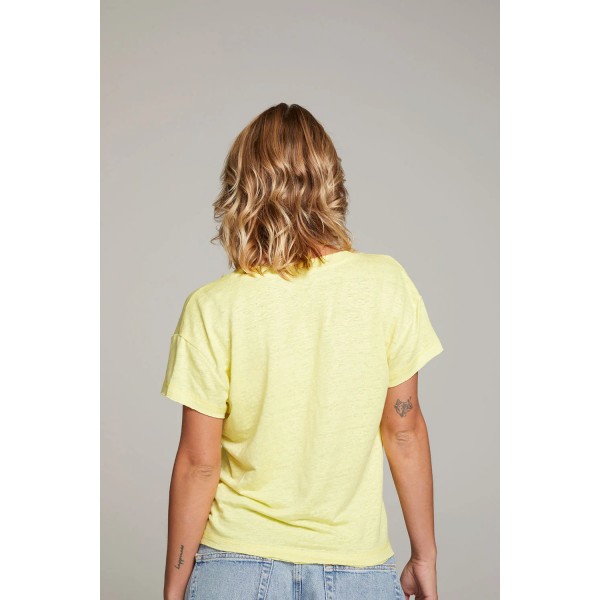 Linen V-Neck Tee Linen V-Neck Tee