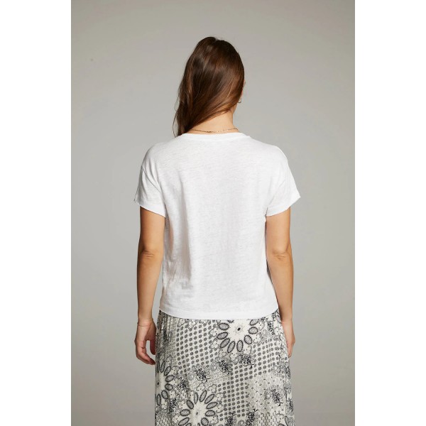Linen V-Neck Tee Linen V-Neck Tee