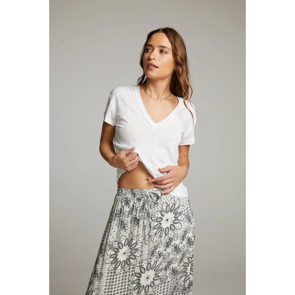 Linen V-Neck Tee Linen V-Neck Tee