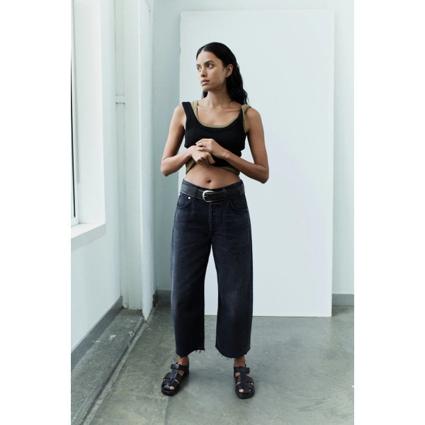Ayla Raw Hem Crop Jean Ayla Raw Hem Crop Jean