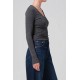 Emma V-nk Rib Top Emma V-nk Rib Top