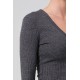 Emma V-nk Rib Top Emma V-nk Rib Top