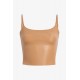 Faux Leather Crop Cami Faux Leather Crop Cami