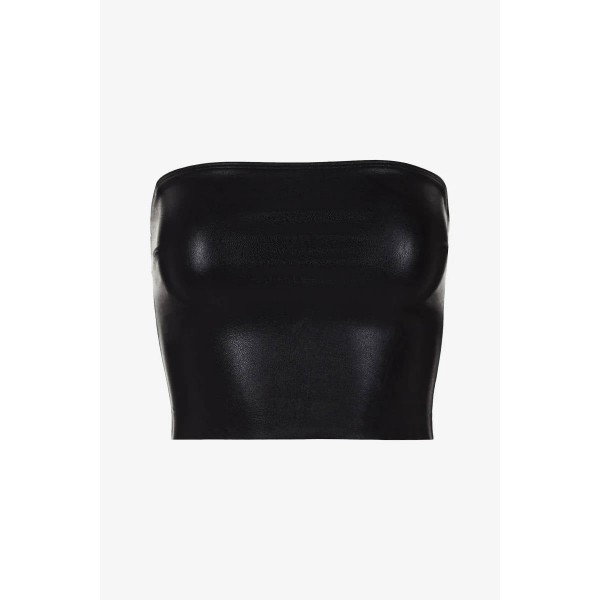 Faux Leather Tube Top Faux Leather Tube Top