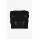 Faux Leather Tube Top Faux Leather Tube Top