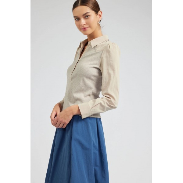 Collared Knit Top Collared Knit Top