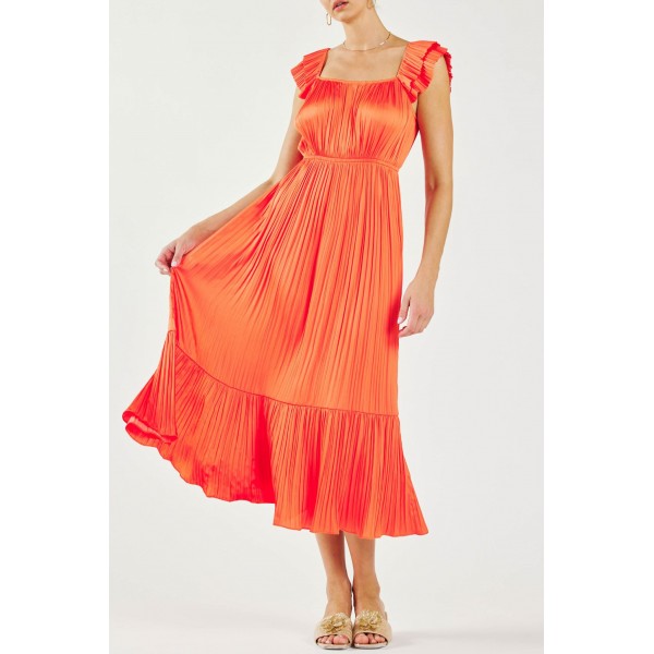 Flutter Sleeve Midi Dress Flutter Sleeve Midi Dress