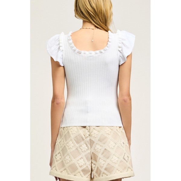 Ruffle Sleeve Top Ruffle Sleeve Top
