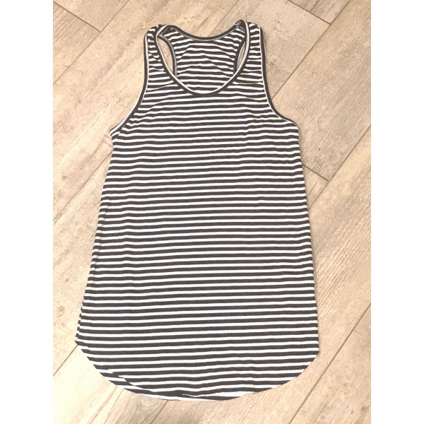 Calvin Racer Back Stripe Rib Tank Calvin Racer Back Stripe Rib Tank