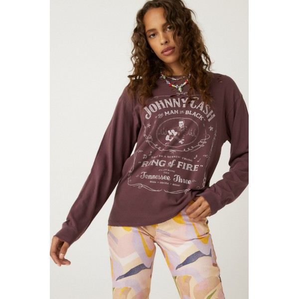 Johnny Cash Long Sleeve Tee Johnny Cash Long Sleeve Tee