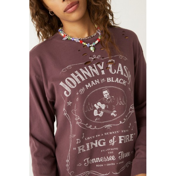 Johnny Cash Long Sleeve Tee Johnny Cash Long Sleeve Tee