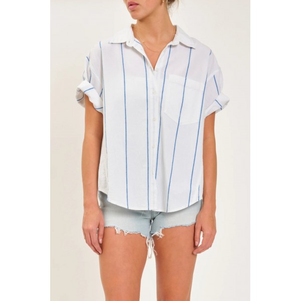 Breezy Boyfriend Stripe Shirt Breezy Boyfriend Stripe Shirt