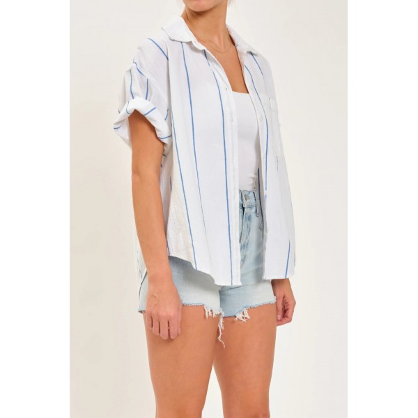 Breezy Boyfriend Stripe Shirt Breezy Boyfriend Stripe Shirt