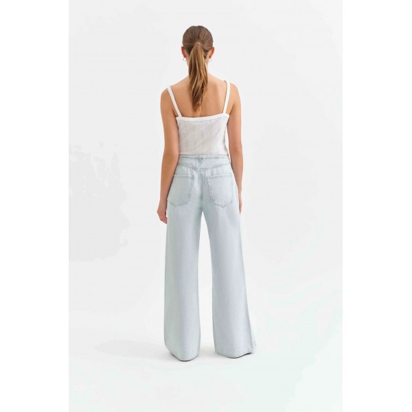 Madison Mid Rise Wide Leg Jean Madison Mid Rise Wide Leg Jean