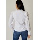 Eyelet Trim V Neck Top Eyelet Trim V Neck Top