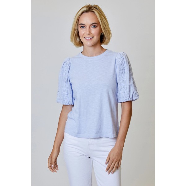 Eyelet Sleeve Tee Eyelet Sleeve Tee