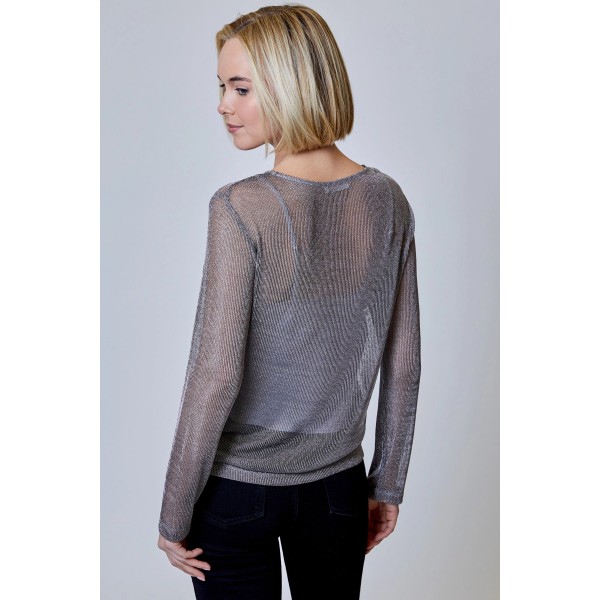 Metallic Mesh Top Metallic Mesh Top