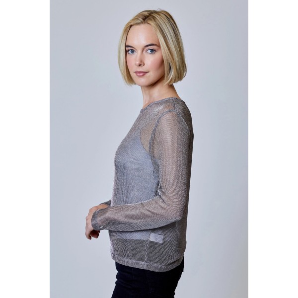 Metallic Mesh Top Metallic Mesh Top