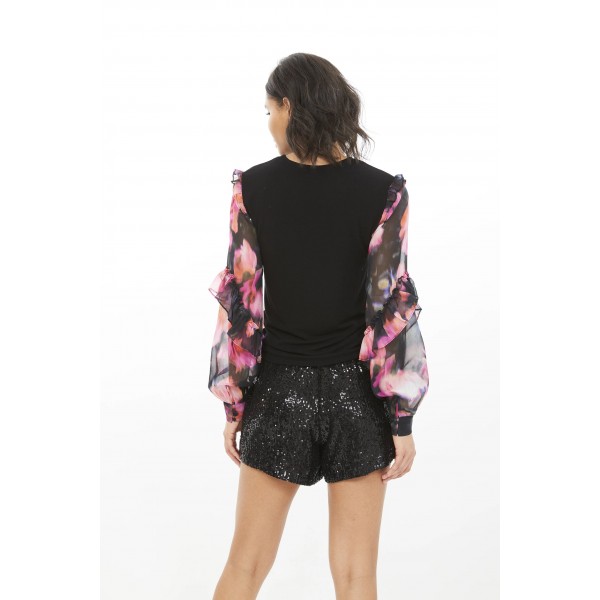 Joni Floral Sleeve Top Joni Floral Sleeve Top