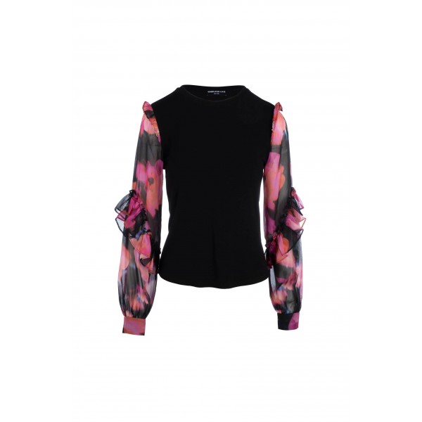 Joni Floral Sleeve Top Joni Floral Sleeve Top