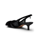 The Goldfinch Kitten Heel - Black Velvet Mesh The Goldfinch Kitten Heel - Black Velvet Mesh