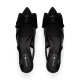 The Goldfinch Kitten Heel - Black Velvet Mesh The Goldfinch Kitten Heel - Black Velvet Mesh