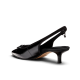 The Goldfinch Kitten Heel - Black Patent Leather The Goldfinch Kitten Heel - Black Patent Leather