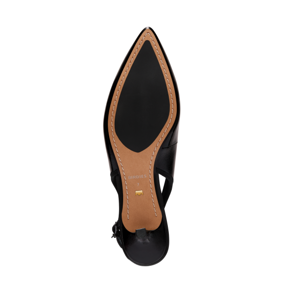 The Goldfinch Kitten Heel - Black Patent Leather The Goldfinch Kitten Heel - Black Patent Leather