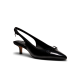 The Goldfinch Kitten Heel - Black Patent Leather The Goldfinch Kitten Heel - Black Patent Leather
