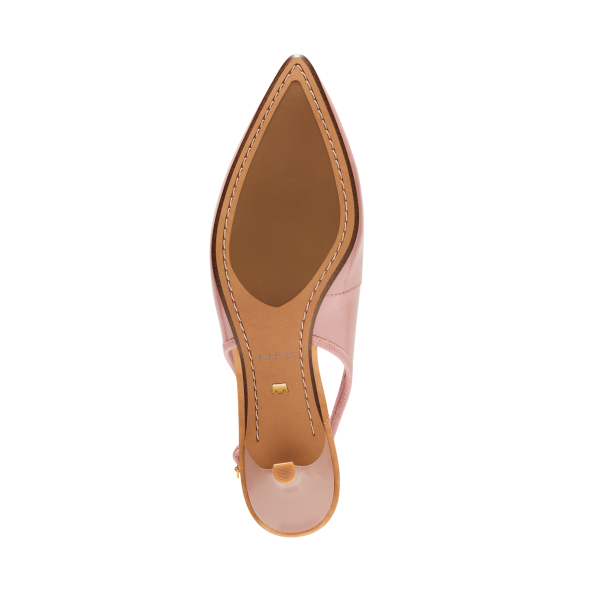 The Goldfinch Kitten Heel - Blush Patent Leather The Goldfinch Kitten Heel - Blush Patent Leather