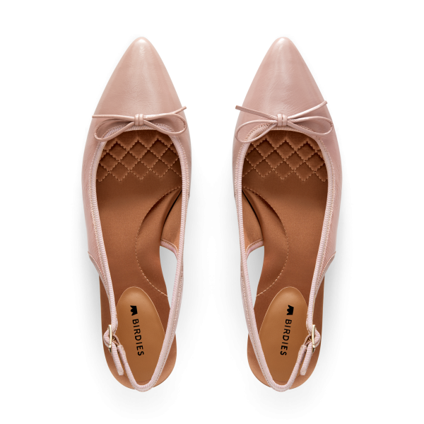 The Goldfinch Kitten Heel - Blush Patent Leather The Goldfinch Kitten Heel - Blush Patent Leather