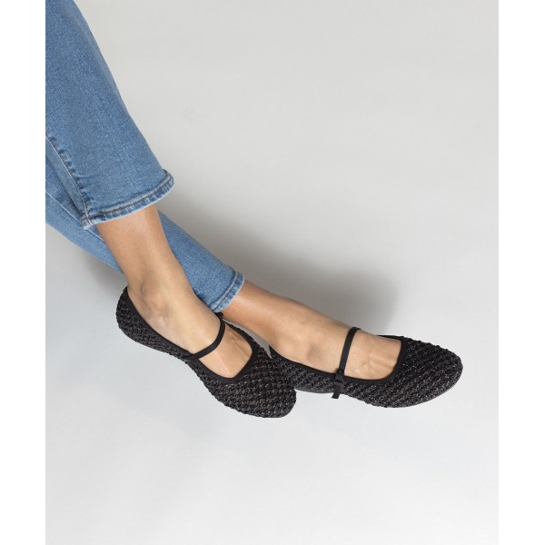 The Hummingbird - Mary Jane Black Openweave The Hummingbird - Mary Jane Black Openweave