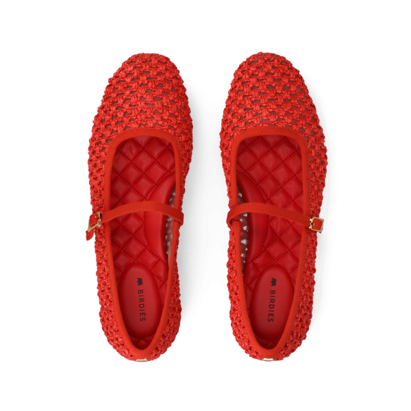 The Hummingbird - Mary Jane Red Openweave The Hummingbird - Mary Jane Red Openweave