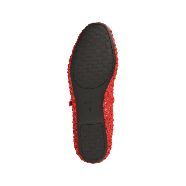 The Hummingbird - Mary Jane Red Openweave The Hummingbird - Mary Jane Red Openweave