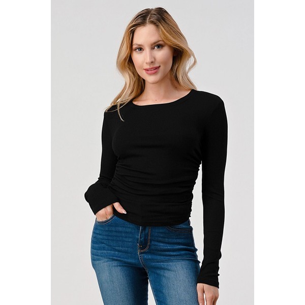 Shirred Rib Top Shirred Rib Top