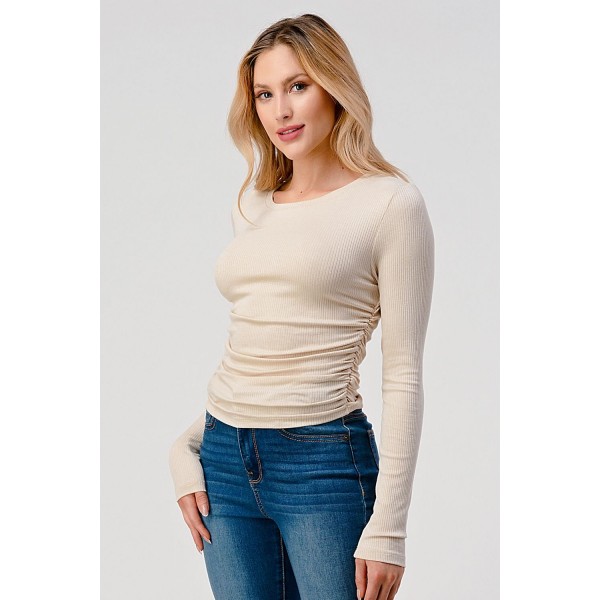 Shirred Rib Top Shirred Rib Top